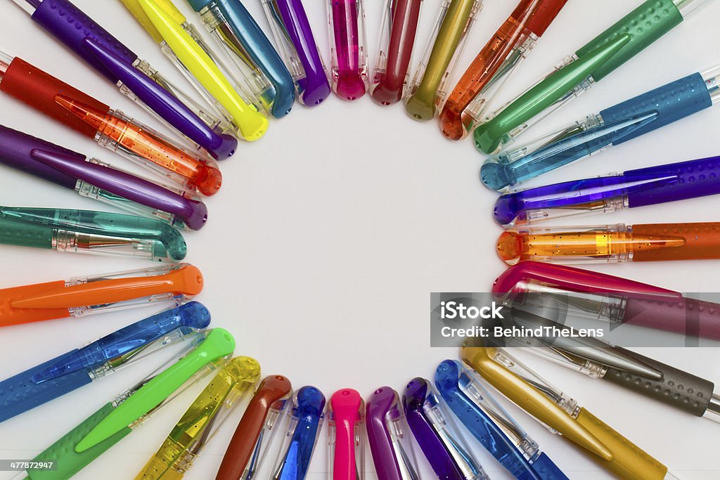 Caneta circle - Foto de stock de Acima royalty-free