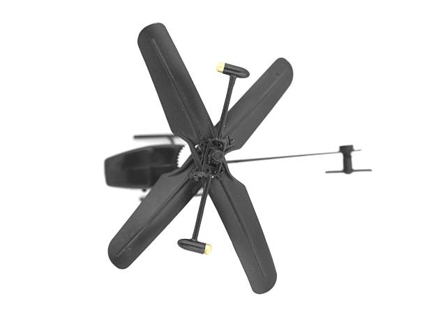 istock Toy radio controlled helicopter from above 477873159