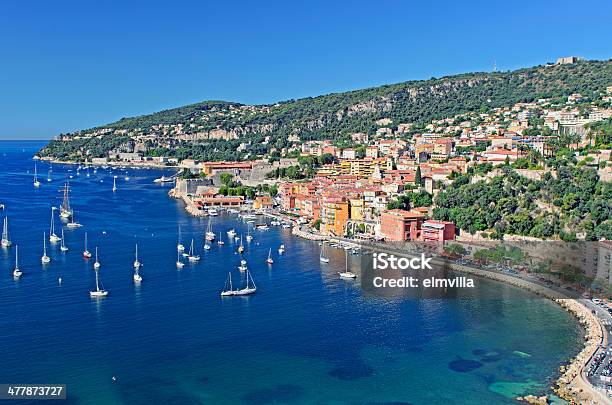 Villefranche A Côte Dazurfranceregionskgm - Fotografias de stock e mais imagens de Riviera Francesa - Riviera Francesa, Villefranche-sur-Mer, Casa de Campo - Estrutura construída