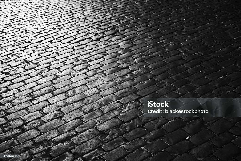 Cobblestone road Abstract Stock Photo