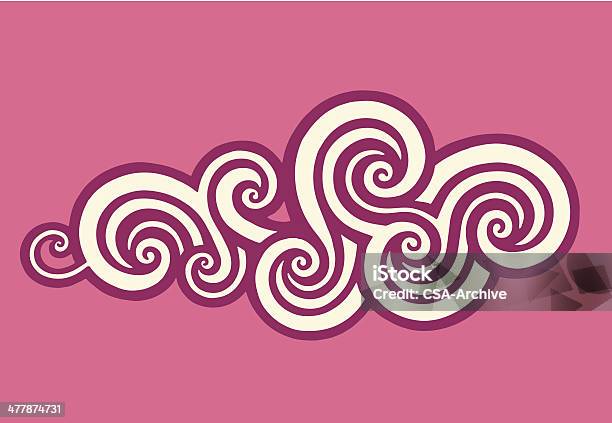 Swirl Waves Stock Illustration - Download Image Now - Wave Pattern, Dingbat, Curled Up