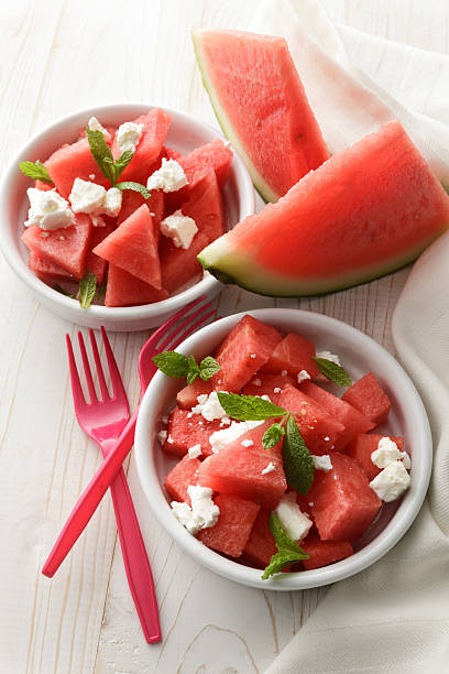 istock Salads: Watermelon Salad with Feta and Mint 477877034