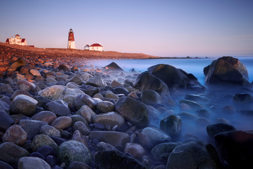 The Point Judith Light is located on the west side of the entrance to Narragansett Bay, Rhode Island as well as the north side of the eastern entrance to Block Island Sound.