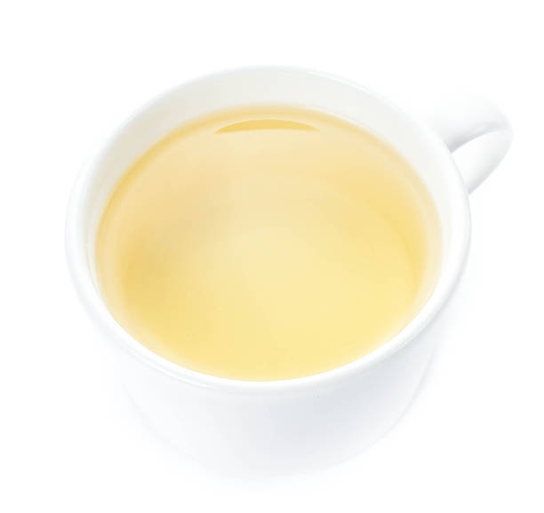 istock White cup of green organic tea 477879283
