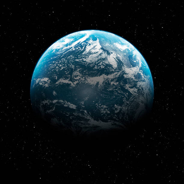hight immagine di terra - satellite view earth globe sunrise foto e immagini stock