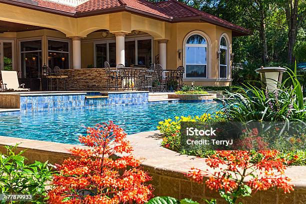 Swimming Pool Stock Photo - Download Image Now - Residential Building, Home Interior, Swimming Pool