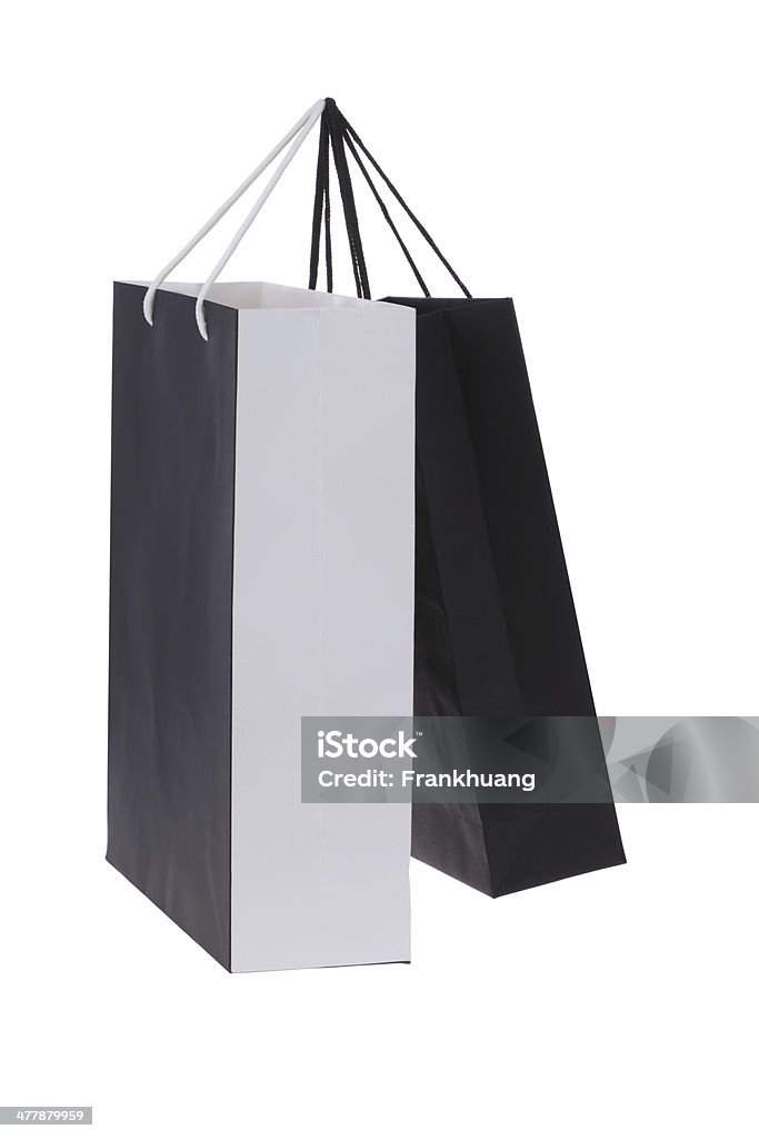 Sacos de compras em fundo branco - Foto de stock de Bolsa - Objeto manufaturado royalty-free