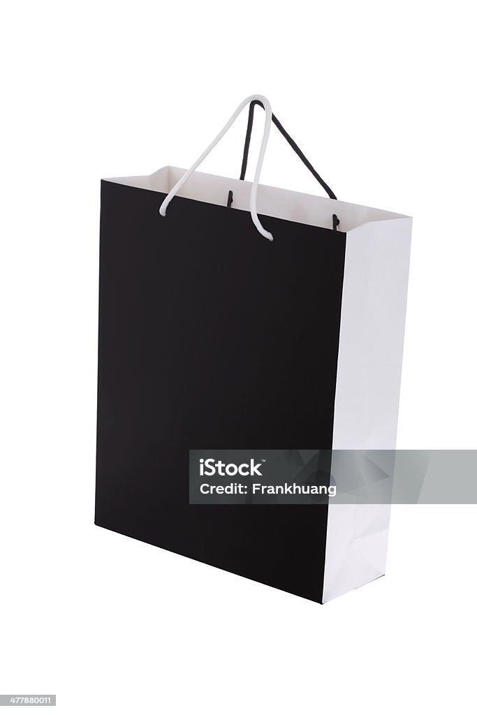 白い背景の上のショッピングバッグ - からっぽのロイヤリティフリーストックフォト