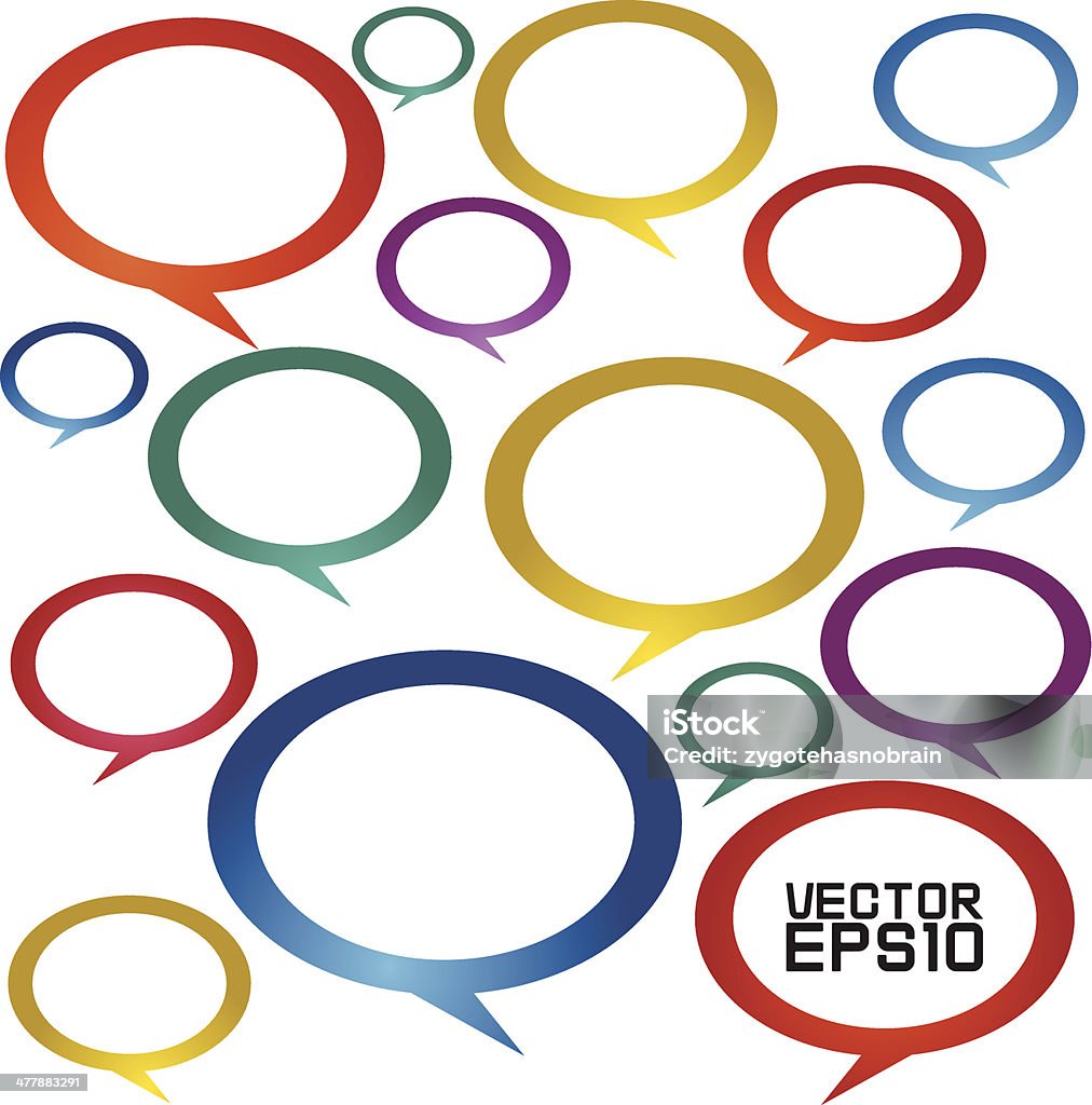 Discours bubbles.EPS10 - clipart vectoriel de Abstrait libre de droits