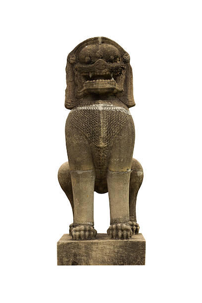 istock Singha Stone statue in Nakhonratchasima, Thailand 477885140
