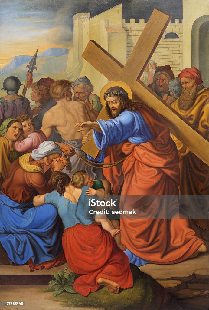 Vienna-Иисус, — сказал женщины на плечо. - Стоковые иллюстрации Австрия роялти-фри