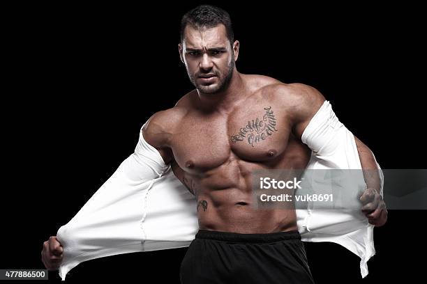 Tough Guy Stock Photo - Download Image Now - Men, Tattoo, Sensuality