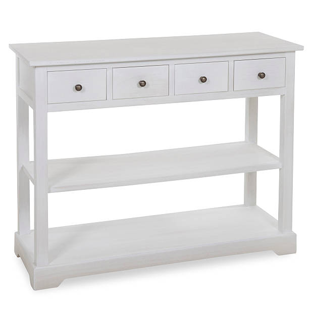 istock Old Fashion Console Table With Drawers Isolated 477886691