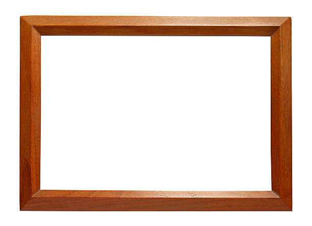 istock Wooden photo frame isolated on white background 477887107