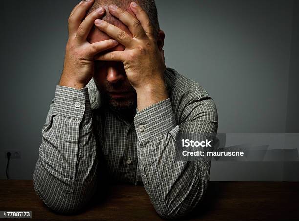 Sad Man Stock Photo - Download Image Now - Adult, Adults Only, Adversity