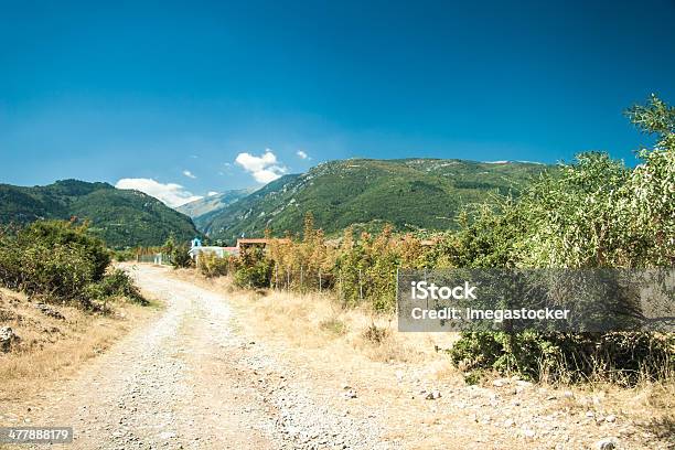 Photo libre de droit de Vue Sur La Montagnenational Park Olympus banque d'images et plus d'images libres de droit de Arbre - Arbre, Bleu, Colline