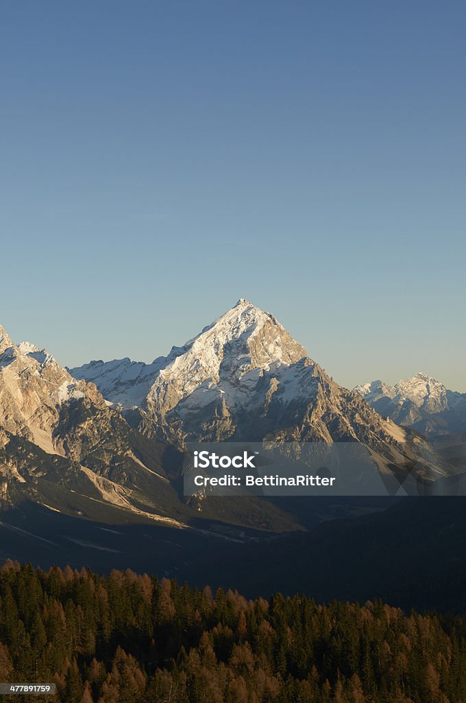 Antelaus Mount Antelao in the dolomites Autumn Stock Photo