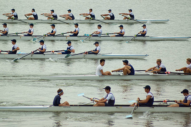 homebush bay rowers - remo simples - fotografias e filmes do acervo