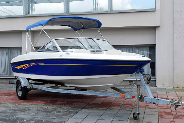 istock speed boat on trailer ready for transport 477892291