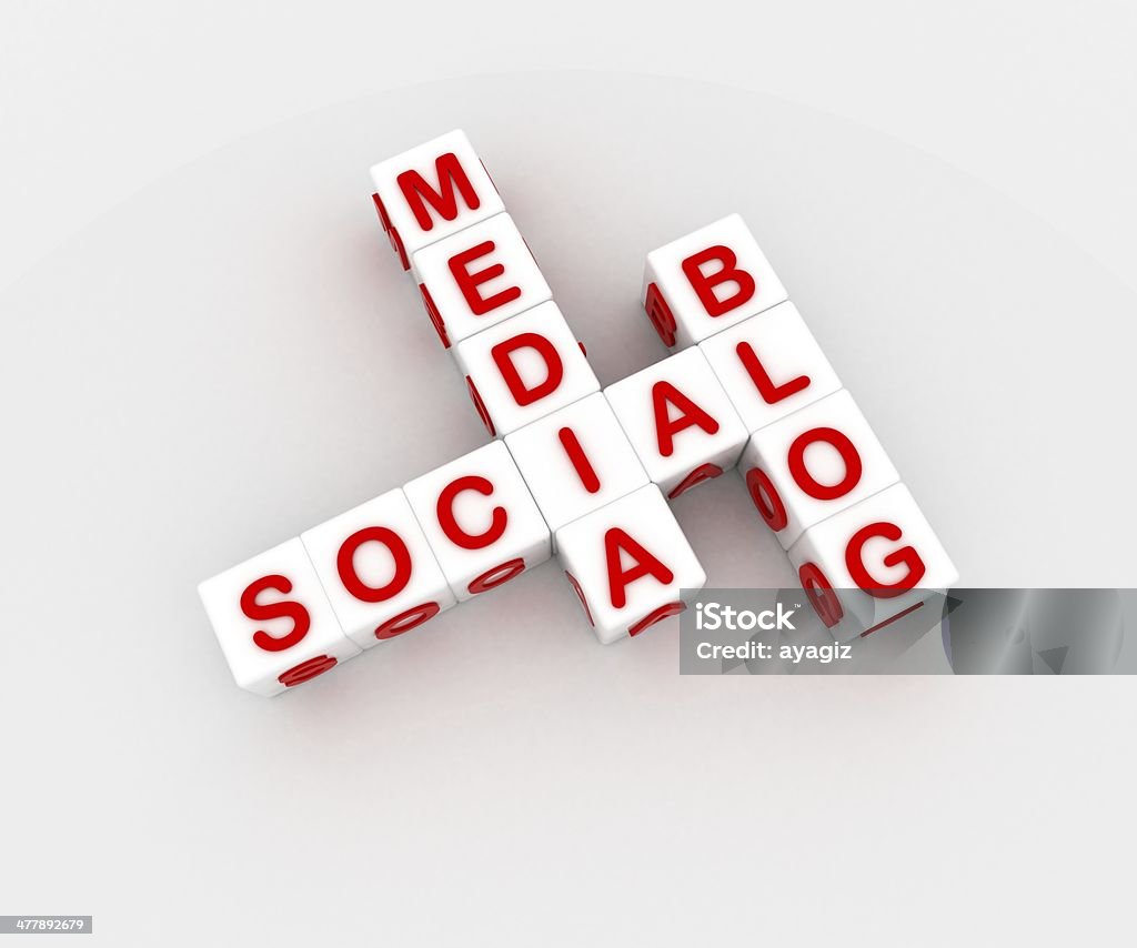 Social media e blog - Foto stock royalty-free di Affari