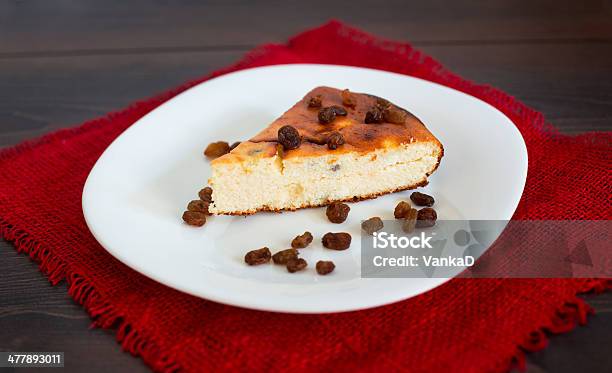 Cottage Cheese Pie With Raisins Stock Photo - Download Image Now - Baked Pastry Item, Bakery, Baking