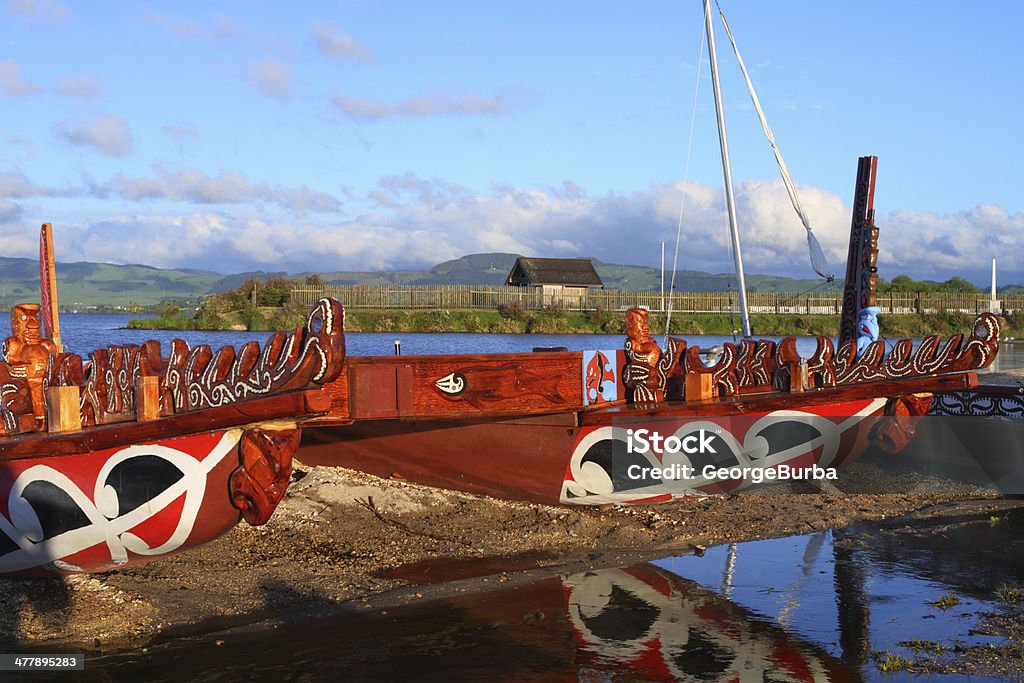 Maori barcos - Foto de stock de Arte royalty-free