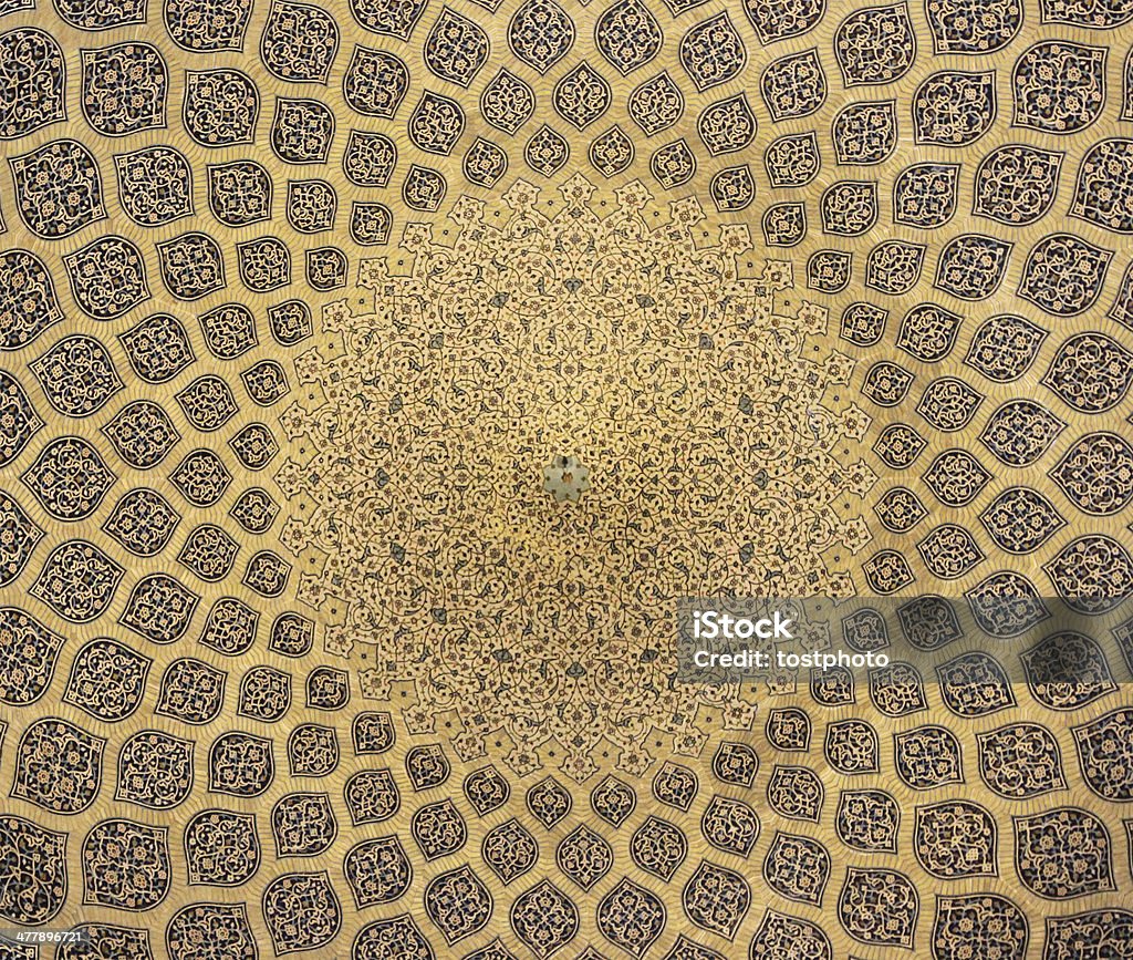 Isfahan Dome Dekoration (Iran) - Lizenzfrei Gemaltes Bild Stock-Foto