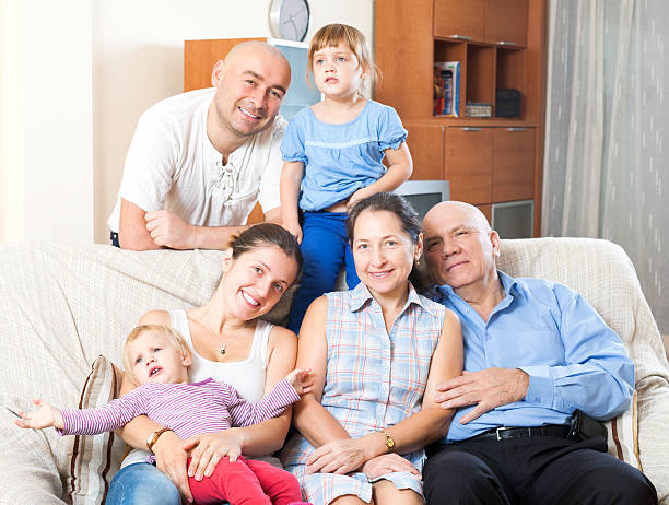 istock Portrait of happy multigeneration 477899382