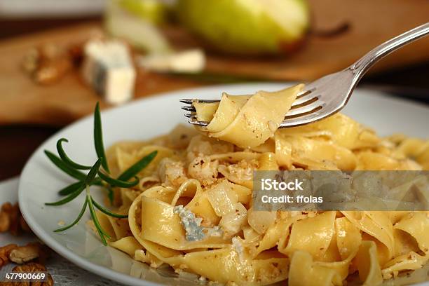 Pappardelle Al Gorgonzola Pasta With Gorgonzola P Stock Photo - Download Image Now