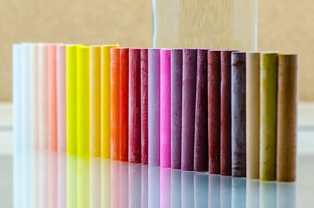 Oil pastels stock photo