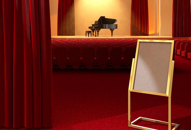 istock Advertising Board at piano concert 477901661