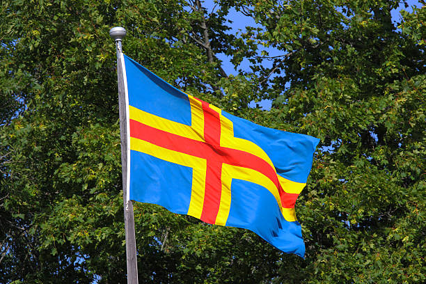 istock Flag of Aland Islands 477902015