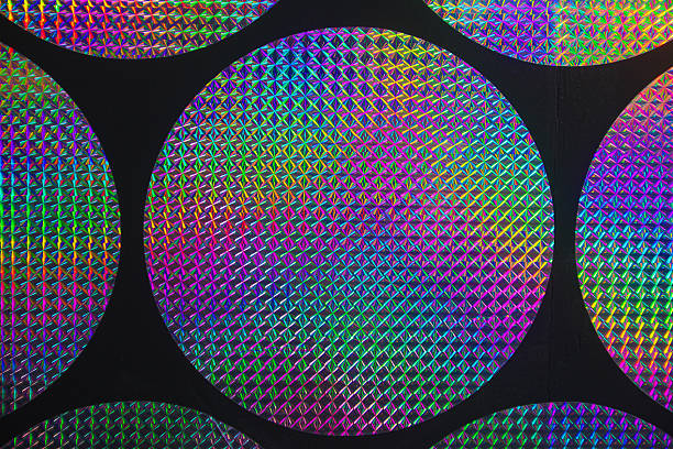 holographic patterns stock photo