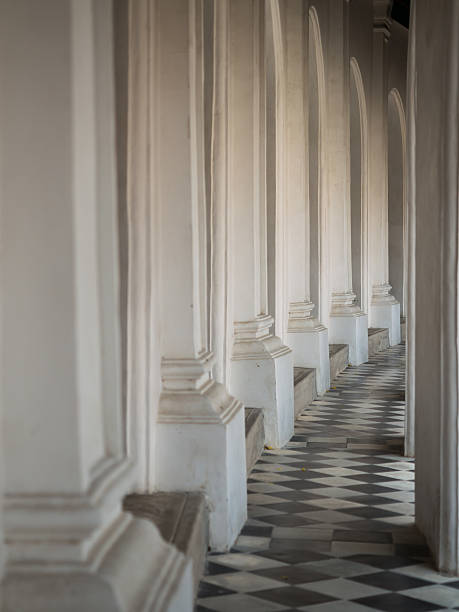 istock Beautiful corridor in  Phra Pathom Chedi temple 477903614
