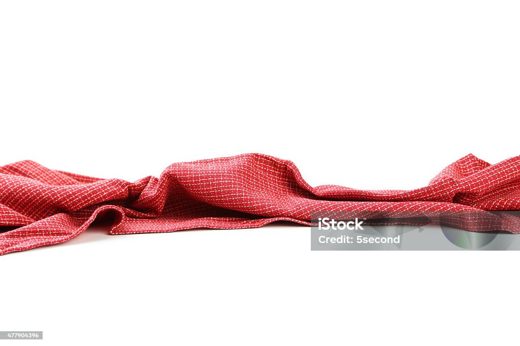 Napkin on the white background Red Stock Photo