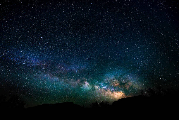 istock Milky way rising over the canyon Utah Night Landscape 477904874