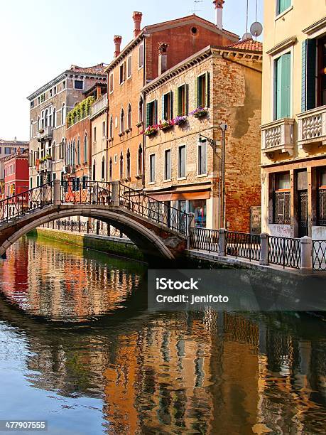 Reflection In A Venice Canal Stock Photo - Download Image Now - Ancient, Architecture, Bridge - Built Structure