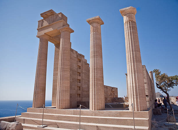 istock Ancient temple of Apollo at Lindos,  Greece 477907697