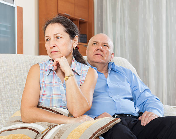 istock Mature woman having conflict with her senior husband 477908574