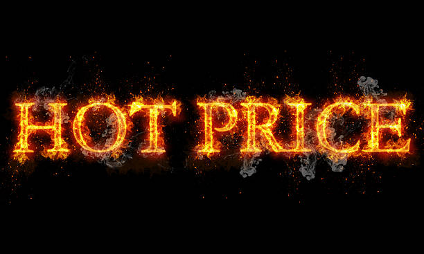 istock Hot price burning word written text in flames 477908760