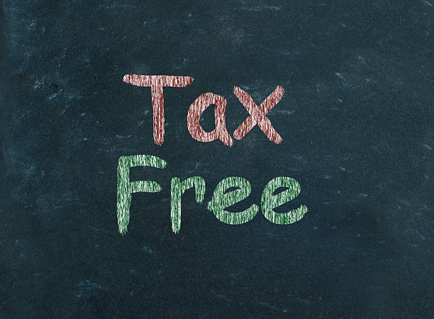 istock Tax free text written on blackboard 477911803