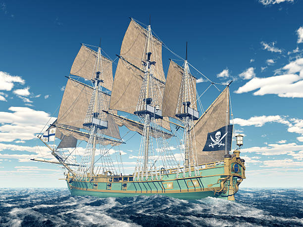 istock Pirate ship of the 18th century 477911886