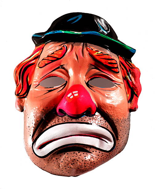 istock Sad Hobo Clown Mask 477912234