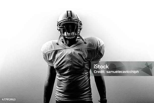 American Football Runningback Power Stock Photo - Download Image Now - American Football - Sport, Helmet, Sports Helmet