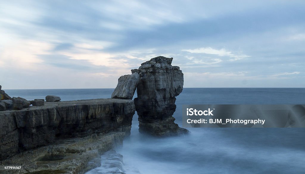 Кафедра проповедника рок-Портленд в Дорсет - Стоковые фото Pulpit Rock - Dorset роялти-фри