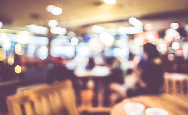 istock Blurred background : Vintage filter , Coffee shop blur 477914322