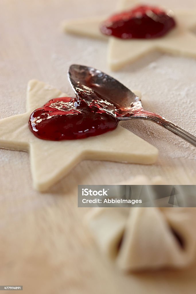 Jam llenado de las cookies - Foto de stock de Alimento libre de derechos