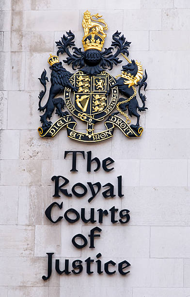 royal courts london - royal courts of justice stock-fotos und bilder