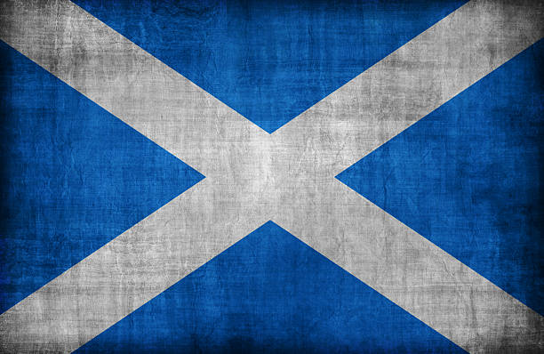 istock Scotland flag pattern  ,retro vintage style 477918404