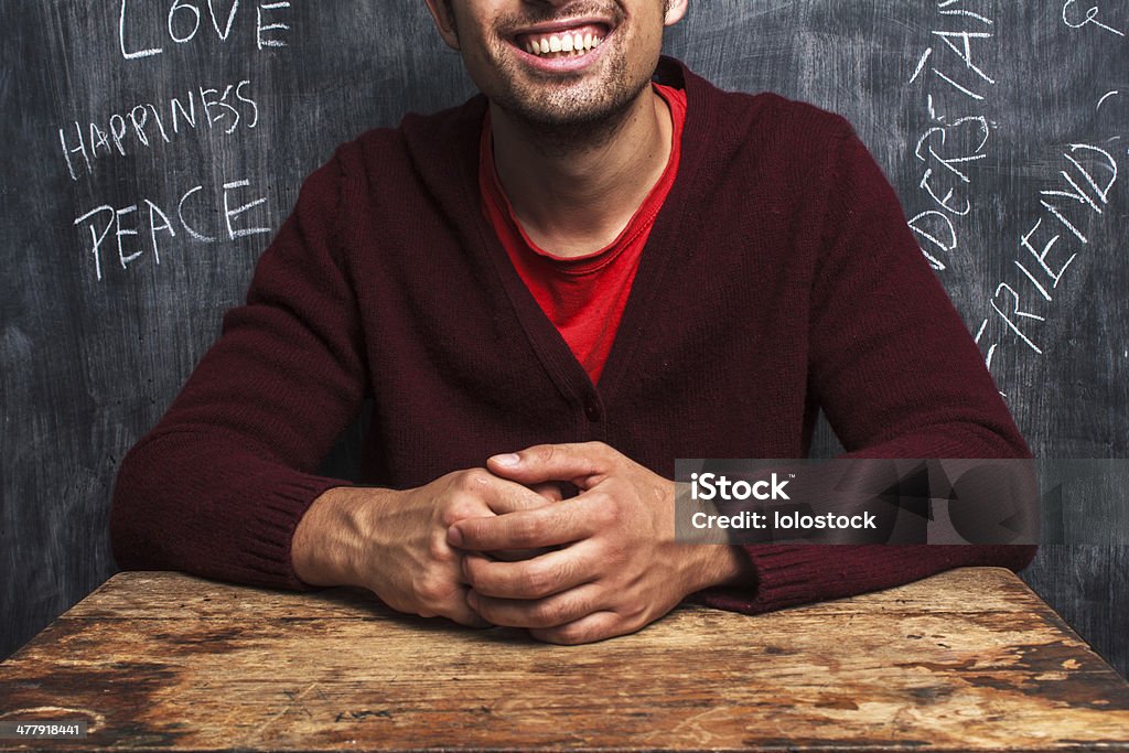 Hombre feliz con positivo pensamientos - Foto de stock de Acuerdo libre de derechos